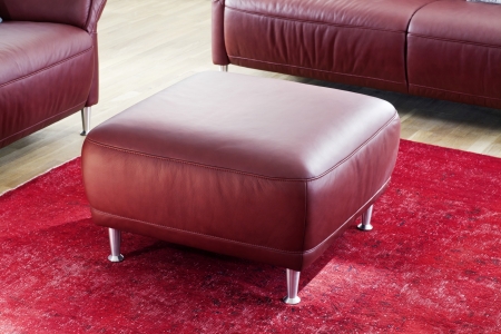 Sedací souprava MONACO 3613_taburet_v kůži Mercury red_obr. 7