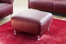 Sedací souprava MONACO 3613_taburet_v kůži Mercury red_obr. 7