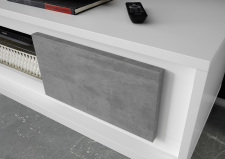 Obývací a jídelní nábytek MONDE_detail provedení_bílý matný lak-beton_obr. 31