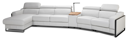 Sedac souprava MORISET_ sestava LL + 2,5BB + PL TRAPEZ + 1 BB + 1,5 EL P + doplkov LED lampa_ rohov rozmry zleva 169 x 429 cm_ polohovateln oprky hlavy ve standardu_ ostatn voliteln funkce za pplatek_ obr. 3