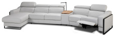 Sedací souprava MORISET_ sestava LL + 2,5BB + PL TRAPEZ + 1 BB + 1,5 EL P + doplňková LED lampa_ rohové rozměry zleva 169 x 429 cm_ polohovatelné opěrky hlavy ve standardu_ ostatní volitelné funkce za příplatek_  obr. 4