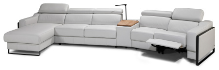 Sedací souprava MORISET_ sestava LL + 2,5BB + PL TRAPEZ + 1 BB + 1,5 EL P + doplňková LED lampa_ rohové rozměry zleva 169 x 429 cm_ polohovatelné opěrky hlavy ve standardu_ ostatní volitelné funkce za příplatek_  obr. 4