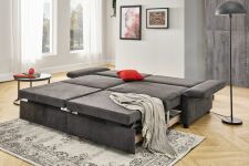 Rozkládací pohovka MULTIFLEXX PLUS_ typ 2218_BETT.E_ područka 3-polohovatelná_ nohy dřevěné černé_ plocha na spaní 180 x 205 cm_ obr. 3