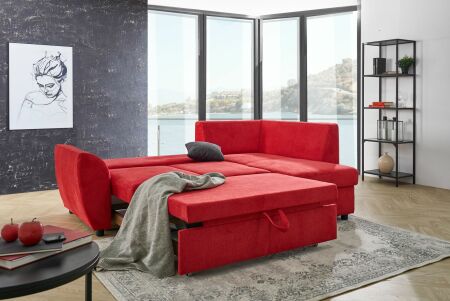 Sedací souprava MULTIFLEXX PLUS_ sestava 2112_BETT.E + 8302_BK_ područka č. 4_  rozměry sestavy zleva 231 x 162 cm_ plocha na spaní 120 x 205 cm_ úložný prostor_ obr. 4