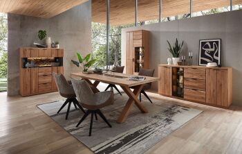 Nábytek do obývacího pokoje a jídelny ARCANA dining room_ divoký dub 
