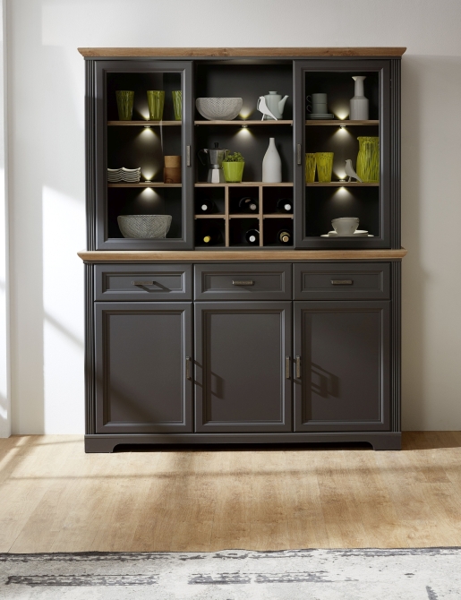 Nábytek do obývacího pokoje a jídelny JASPER graphit 84 "buffet"
