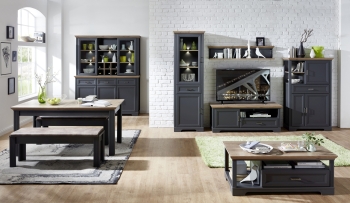 Nábytek do obývacího pokoje a jídelny JASPER graphit "dining room II." 