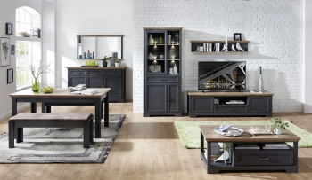 Nábytek do obývacího pokoje a jídelny JASPER graphit "dining room V." 