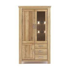 Nábytek do obývacího pokoje a jídelny SIENA_ vitrína A-05109-A_ rozměry š/v/h_ 115/210/45 cm_ volitelné LED osvětlení v příslušenství_ obr. 3