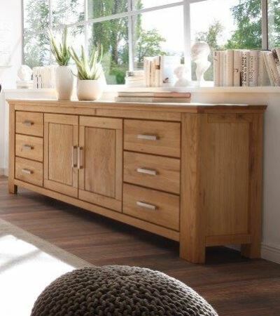 Nábytek do obývacího pokoje a jídelny SIENA_ sideboard A-05106_ rozměry š/v/h_ 220/85/47 cm_ volitelné LED osvětlení v příslušenství_ obr. 4