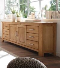 Nábytek do obývacího pokoje a jídelny SIENA_ sideboard A-05106_ rozměry š/v/h_ 220/85/47 cm_ volitelné LED osvětlení v příslušenství_ obr. 4