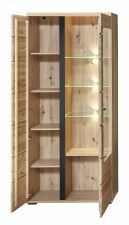 Nábytek do obývacího pokoje ATLANTA_ vitrína 1L 17 HU 01_ rozměry š/v/h_ 90/203/38 cm_ otevřená_ včetně LED osvětlení_ obr. 8