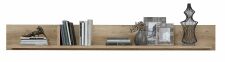 Nábytek do obývacího pokoje ATLANTA_ závěsná polce 1L 17 HU 41_ rozměry š/v/h_ 180/22/22 cm_ čelní pohled_ foto s dekorací_ obr. 10 Nábytek do obývacího pokoje ATLANTA_ závěsná polce 1L 17 HU 41_ rozměry š/v/h_ 180/22/22 cm_ čelní pohled_ foto s dekorací_ obr. 10