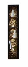 Nbytek do obvacho pokoje DENTON_ zvsn regl 46 07 HH 42_ rozmry /v/h_ 33/132/22 cm_ eln pohled_ foto s dekorac_ voliteln LED osvtlen_ obr. 9