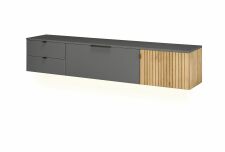 Nábytek do obývacího pokoje FELINO at_ závěsný lowboard 40 20 20-2_ rozměry š/v/h_ 206/40/42 cm_ obr. 4
