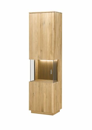 Nábytek do obývacího pokoje FELINO wg_ vitrína 40 20 12-H_ rozměry š/v/h_ 52/204/40 cm_ volitelné LED osvětlení v příslušenství_ obr. 3