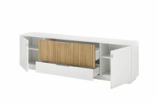 Nábytek do obývacího pokoje FELINO wg_ lowboard 40 20 24-1_ rozměry š/v/h_ 192/60/45 cm_ otevřený_ obr. 6