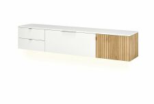 Nábytek do obývacího pokoje FELINO wg_ závěsný lowboard 40 20 20-1_ rozměry š/v/h_ 206/40/42 cm_ obr. 4