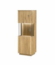 Nábytek do obývacího pokoje FELINO wg_ vitrína nízká 40 20 01-H_ rozměry š/v/h_ 52/152/40 cm_ LED osvětlení jako volitelné příslušenství_ obr. 9