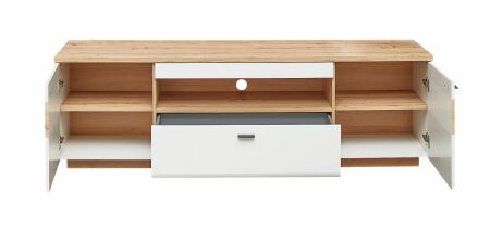 Nábytek do obývacího pokoje FREMONT_ TV- spodní díl 40 C5 HW 30_ rozměry š/v/h_ 190/59/47 cm_ otevřený_ volitelné LED osvětlení_ obr. 7