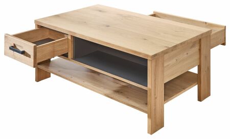 Nábytek do obývacího pokoje GAMMA_ konferenční stůl 2X 15 HH 02_ rozměry š/v/h_ 110/45/65 cm_ otevřený_ pohled ze zadní strany_ obr. 13