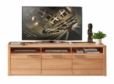 Nábytek do obývacího pokoje NATURA_ TV-spodní díl 12 18 FF 32_ rozměry š/v/h_ 190/58/45 cm_ čelní pohled_ foto s dekorací_ obr. 10