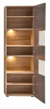 Nábytek do obývacího pokoje PHOENIX_ vitrína 10 A1 H9 01_ rozměry š/v/h_ 65/205/37 cm_ otevřená_ včetně LED osvětlení_ obr. 13
