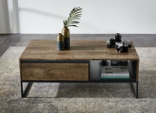 Nábytek do obývacího pokoje RICHMOND_ konferenční stůl 2T 23 VV 02_ rozměry š/v/h_ 115/42/65 cm_ foto s dekorací_ přední strana_ obr. 6