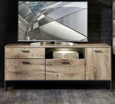 Nábytek do obývacího pokoje RICHMOND_ sideboard 4T 23 VV 21_ rozměry š/v/h_ 175/75/48 cm_ foto s dekorací_ volitelné LED osvětlení_ obr. 3