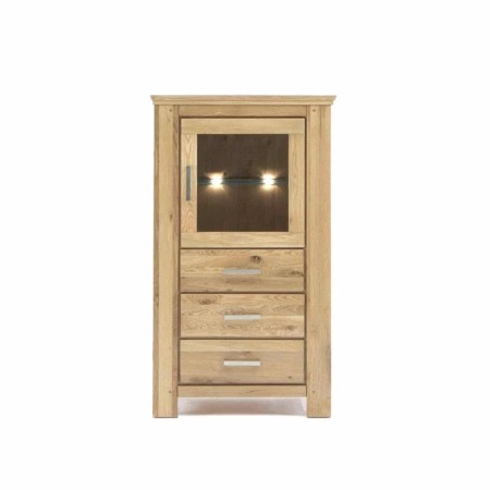 Nábytek do obývacího pokoje SIENA_ skříňka nízká A-05126-A_ rozměry š/v/h_ 79/145/45 cm_ volitelné LED osvětlení v příslušenství_ obr. 4