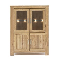 Nábytek do obývacího pokoje SIENA_ vitrína nízká  A-05109-B_ rozměry š/v/h_ 125/165/47 cm_ volitelné LED osvětlení v příslušenství_ obr. 6