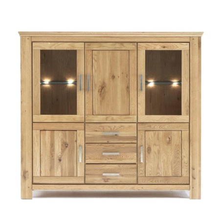 Nábytek do obývacího pokoje SIENA_ highboard A-05107_ rozměry š/v/h_ 176/165/47 cm_ volitelné LED osvětlení v příslušenství_ obr. 9