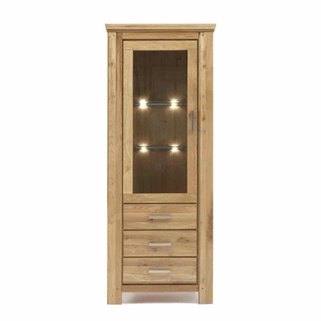 Nábytek do obývacího pokoje SIENA_ vitrína A-05109-C_ rozměry š/v/h_ 83/210/47 cm_ volitelné LED osvětlení v příslušenství_ obr. 3