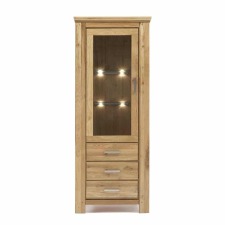 Nábytek do obývacího pokoje SIENA_ vitrína A-05109-C_ rozměry š/v/h_ 83/210/47 cm_ volitelné LED osvětlení v příslušenství_ obr. 3