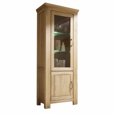 Nábytek do obývacího pokoje SIENA_ vitrína A-05129_ rozměry š/v/h_ 83/210/47 cm_ volitelné LED osvětlení v příslušenství_ obr. 4