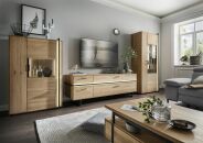 Obývací nábytek MADISON_ highboard 137347 LE + TV-lowboard 137319 MLE + vitrína 137321 LE_ včetně LED osvětlení_ obr. 1