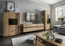 Obývací nábytek MADISON_ highboard 137347 LE + TV-lowboard 137319 MLE + vitrína 137321 LE_ bez LED osvětlení_ obr. 2