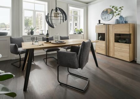 Obývací a jídelní nábytek MADISON_ highboard 137344 LE + jídelní stůl 137392 LE_ bez LED osvětlení_ obr. 8