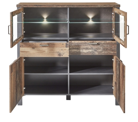 Highboard CARTAGO 10 G3 VV 22_ eln pohled_  oteven_ obr. 25