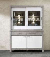 Obývací a jídelní nábytek GRACE white _ sestava 40 54 3W 84_ buffet - příborník_ čelní pohled_ obr. 10 Obývací a jídelní nábytek GRACE white _ sestava 40 54 3W 84_ buffet - příborník_ čelní pohled_ obr. 10