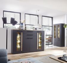 Obývací a jídelní nábytek LAMIA graphite _highboard 10 J4 GH 22 _obr. 8 Obývací a jídelní nábytek LAMIA graphite _highboard 10 J4 GH 22 _obr. 8
