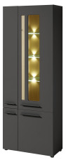 Vitrina LAMIA graphite 10 J4 GH 02 _ šikmý pohled_ obr. 15 Vitrina LAMIA graphite 10 J4 GH 02 _ šikmý pohled_ obr. 15