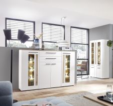 Obývací a jídelní nábytek LAMIA white _ highboard 10 J4 WH 22 _obr. 7 Obývací a jídelní nábytek LAMIA white _ highboard 10 J4 WH 22 _obr. 7