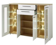 Highboard LAMIA 10 J4 WH 22_ šikmý pohled_ otevřený_ obr. 37 Highboard LAMIA 10 J4 WH 22_ šikmý pohled_ otevřený_ obr. 37