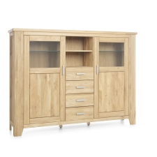 Masivní nábytek LOFT_ highboard typ 155 194 38_ šikmý pohled_ obr. 20 Masivní nábytek LOFT_ highboard typ 155 194 38_ šikmý pohled_ obr. 20
