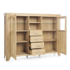 Masivní nábytek LOFT_ highboard typ 155 194 38_ otevřený_ obr. 21 Masivní nábytek LOFT_ highboard typ 155 194 38_ otevřený_ obr. 21