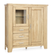 Masivní nábytek LOFT_ highboard typ 155 194 42_ šikmý pohled_ obr. 23 Masivní nábytek LOFT_ highboard typ 155 194 42_ šikmý pohled_ obr. 23