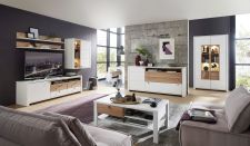 Obývací nábytek NIZZA _ob, sestava 10 G8 WF 81 + sideboard 20 + vitrina 03 + konferenční stůl 20 G8 WF 02_obr. 1 Obývací nábytek NIZZA _ob, sestava 10 G8 WF 81 + sideboard 20 + vitrina 03 + konferenční stůl 20 G8 WF 02_obr. 1