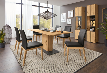 Obývací a jídelní nábytek VALERO_ jídelna_ vitrina 169300 + vitrina 169301 + jídelní stůl 169461 _ obr. 4