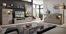 Obývací nábytek FARO II_ sestava 10 A1 MM 80 + sideboard 21 + konferenční stůl_ obr. 1